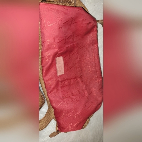 Jenrigo Italy Vintage Distressed Snakeskin Embossed Leather Shoulder Bag - Picture 10 of 15